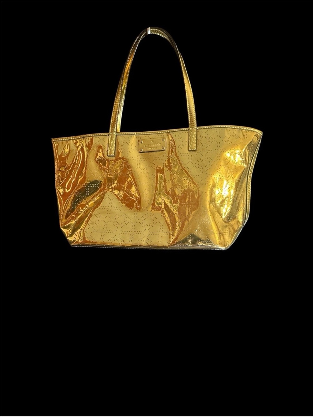 kate spade Metallic Gold Patent Tote